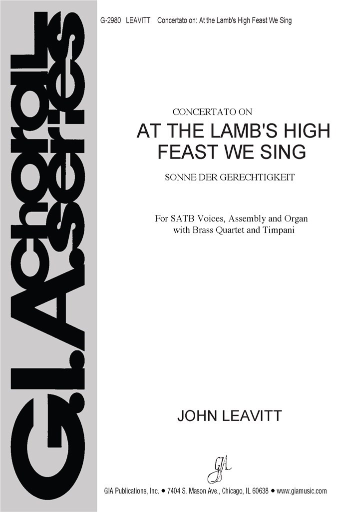 At the Lamb's High Feast We Sing